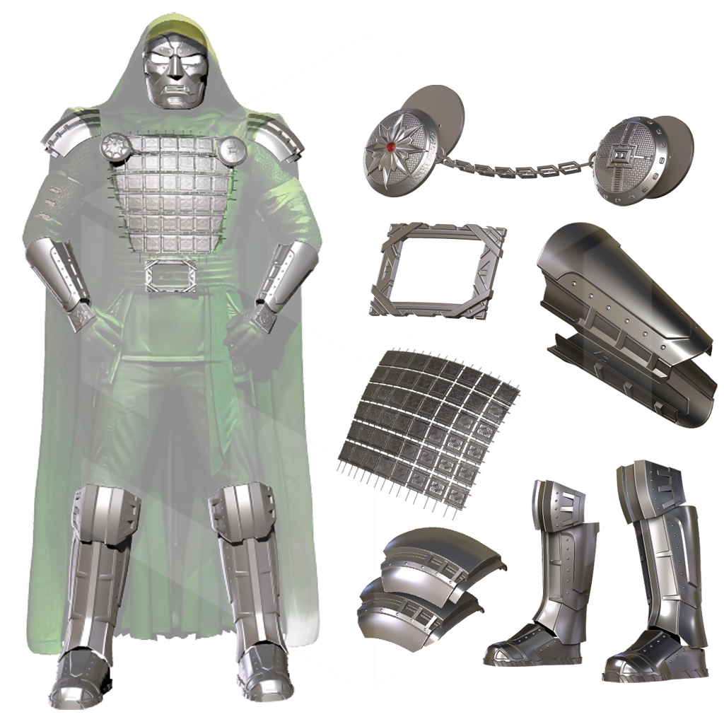 Dr Doom Doomsday armor – Wireframe