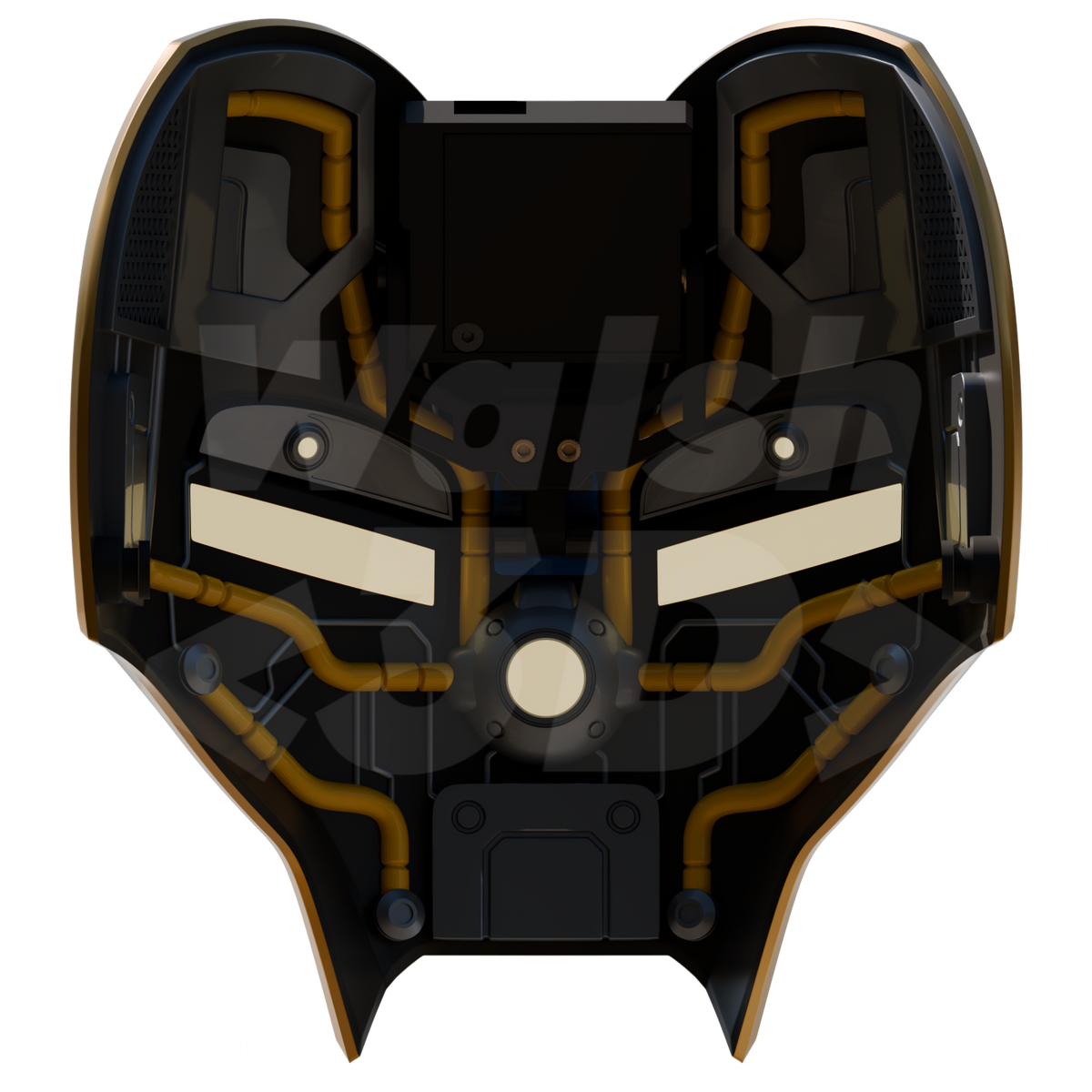 Walsh3D / Zaack3D Ironman Classic Helmet 3D Print Model – Wireframe