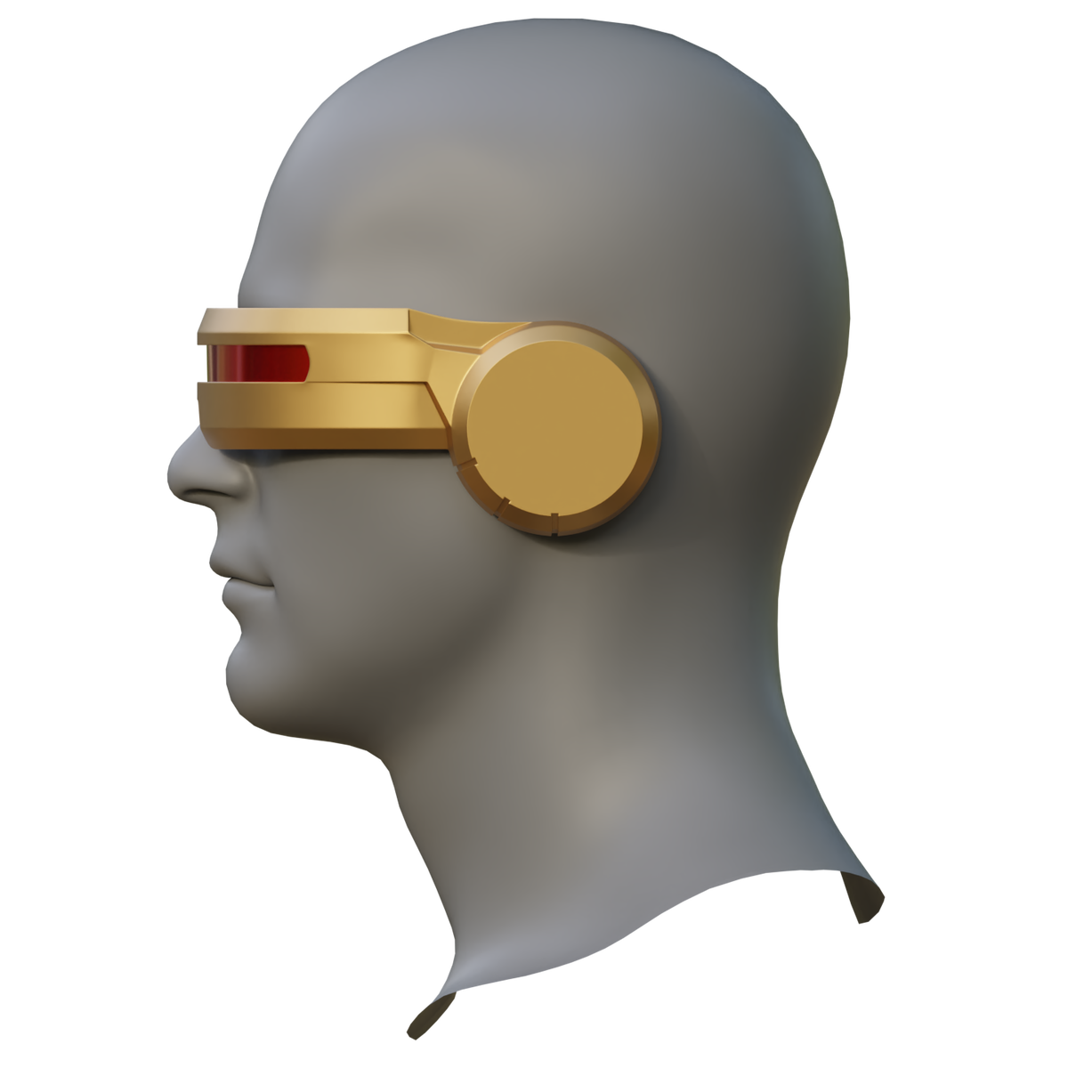 VEK3D Cyclops Visor File – Wireframe - Main Image