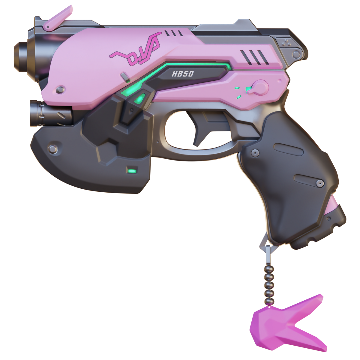 Overwatch D.Va Blaster - 3D Print Model – Wireframe