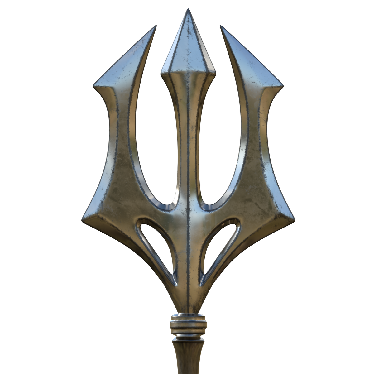 Aquaman Trident Injustice 2 - 3D Print Model – Wireframe