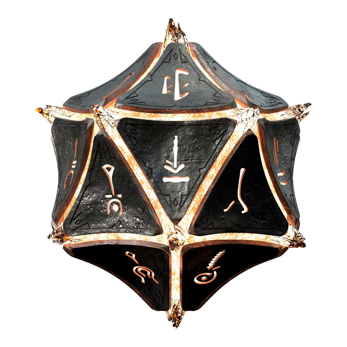 Baldur's Gate 3 Mysterious Artifact - 3D Print Model – Wireframe