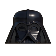 Toy Dark Space Wizard Helmet 3D Model