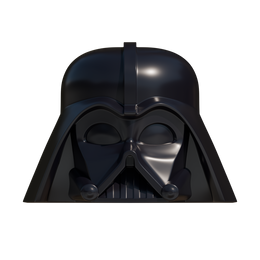 Toy Dark Space Wizard Helmet 3D Model