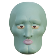 Handsome Squidward Helmet 3D Print Model