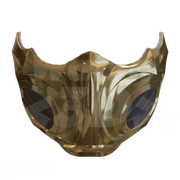 Yellow Fighter Mask 3D Print Model