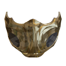 Yellow Fighter Mask 3D Print Model