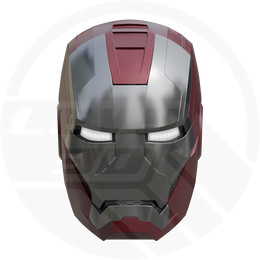 Iron hero Mk5 segmented faceplate 3D model