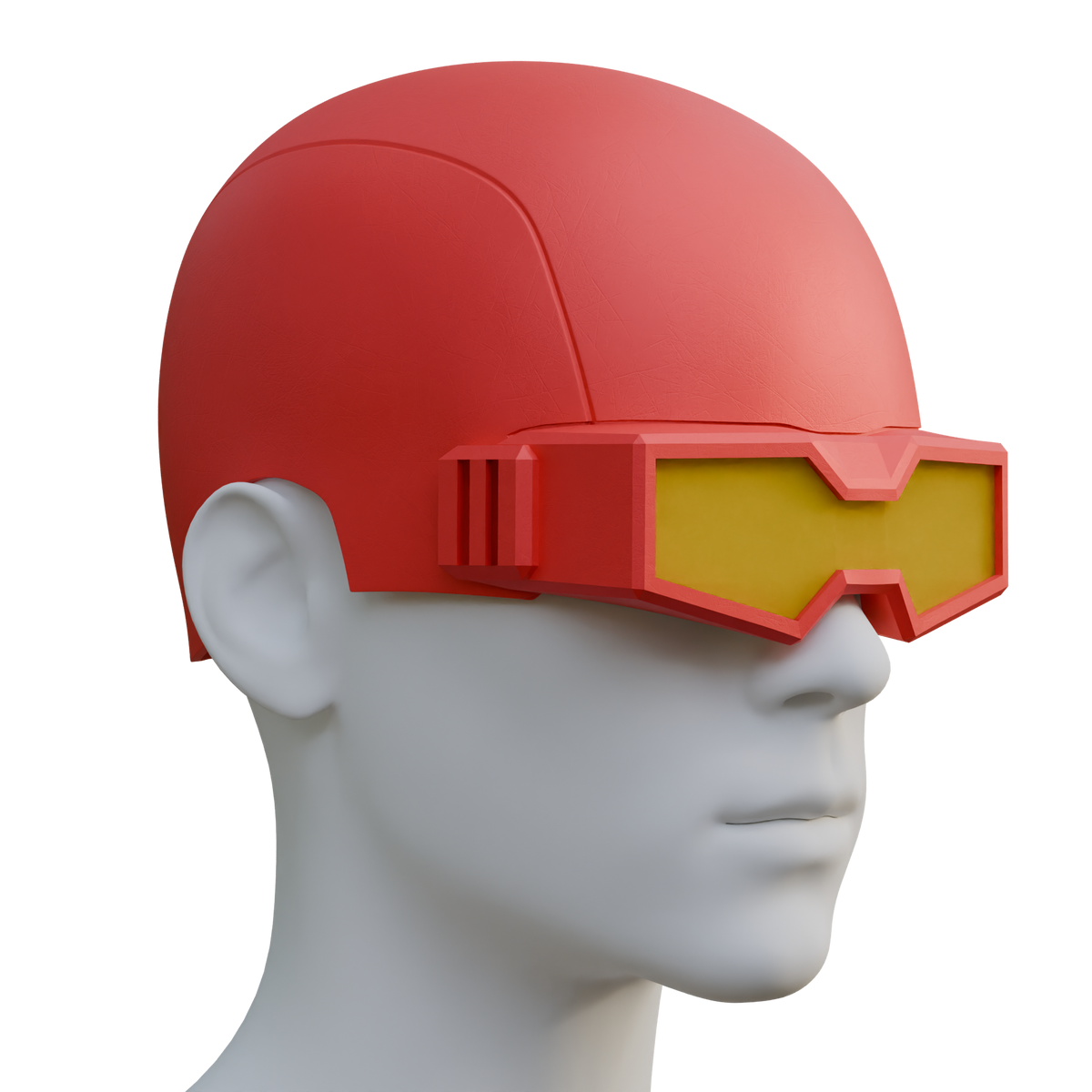Rex-Splode Helmet 3D Printable File – Wireframe