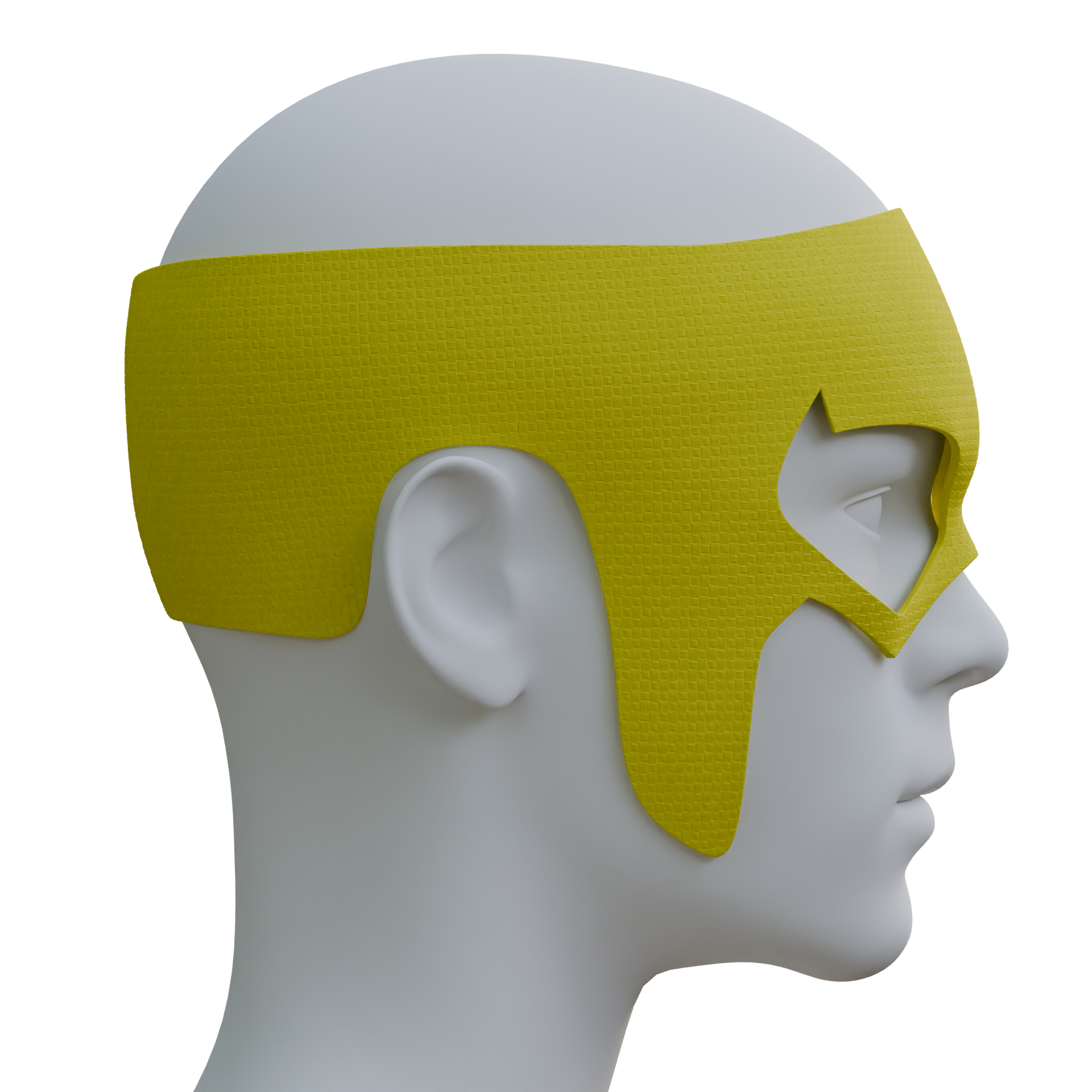 Invicble Mask Face Less Invincible Lens Less Mask 3D Printable Model – Wireframe