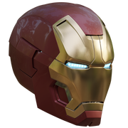 Iron man mk42/42 helmet 3d model with motorization