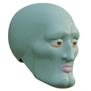 Handsome Squidward Helmet 3D Print Model