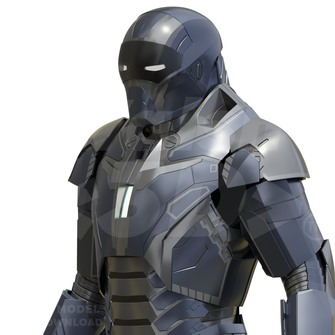 Motorized Mark 40 Shotgun Full Suit [3D Print Model] – Wireframe