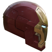 Iron man mk42/42 helmet 3d model with motorization