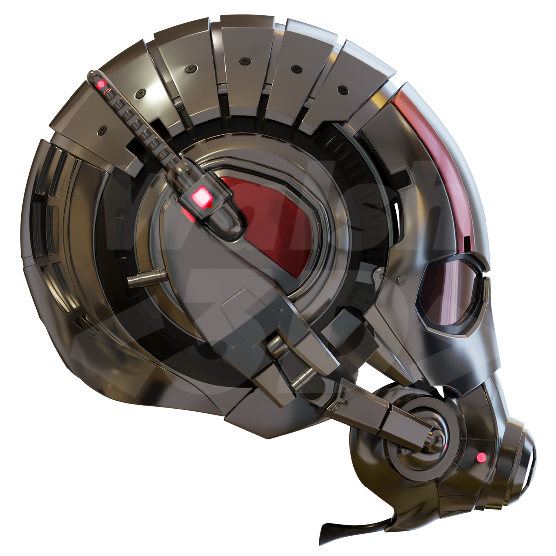 Ant Hero Mark 1 Helmet 3D Print Model – Wireframe