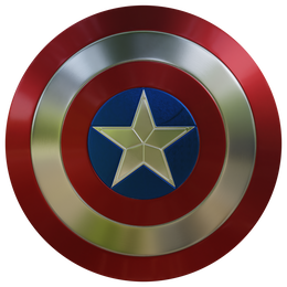 Captain America Shield 3D model