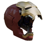 Iron man mk42/42 helmet 3d model with motorization