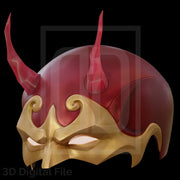Devil Lawyer Flames Mask - MR Game 3D Model