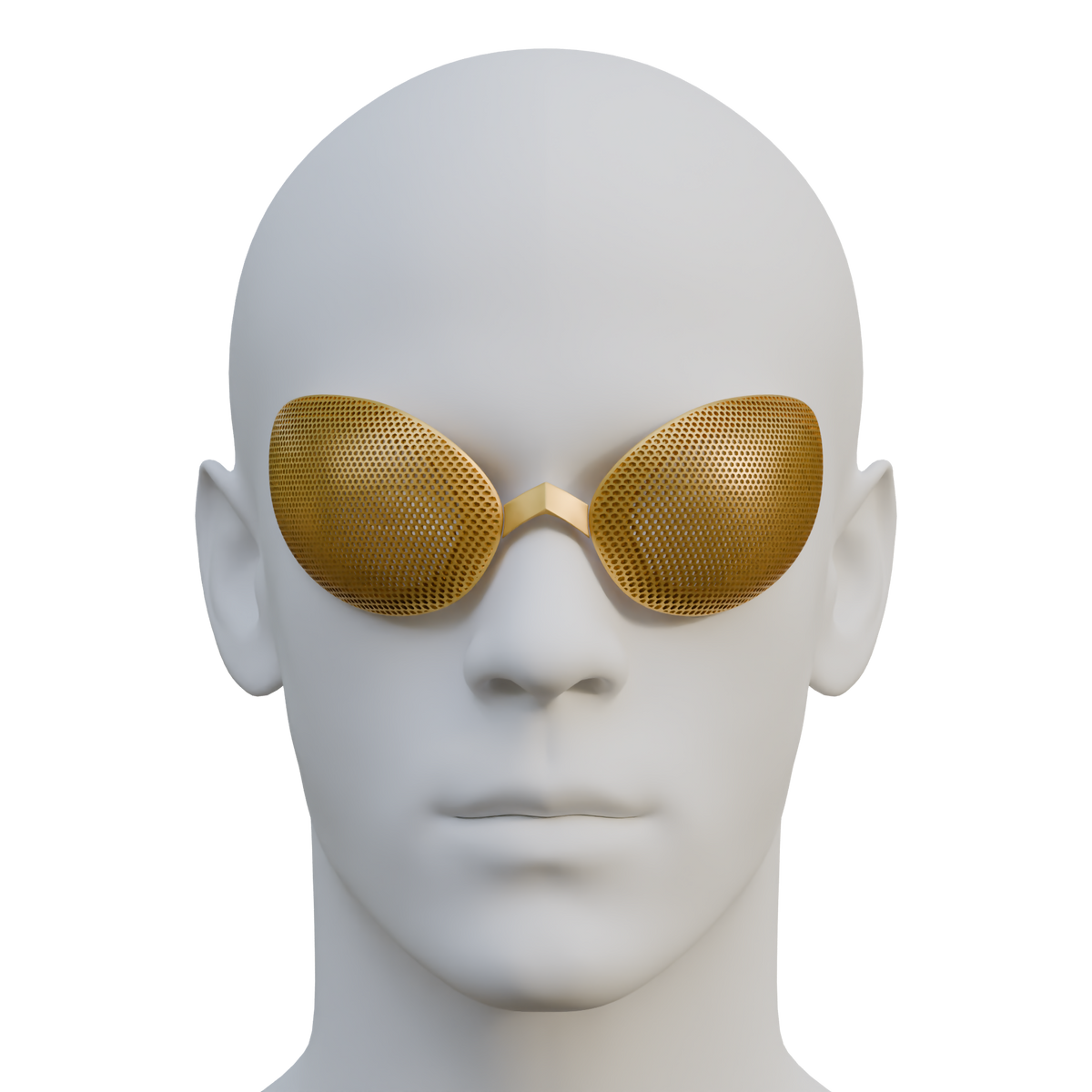 Bulletproof Goggles 3D Printable Model – Wireframe