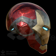 Motorized Mark 85 V5 Helmet 3D Print Model