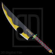 Flamboyant Hunter of Demons Katana 3D Model