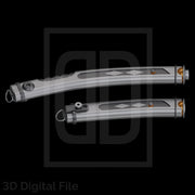 Double White Laser Swords - Star Wars 3D Models