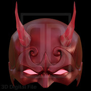 Devil Lawyer Flames Mask - MR Game 3D Model