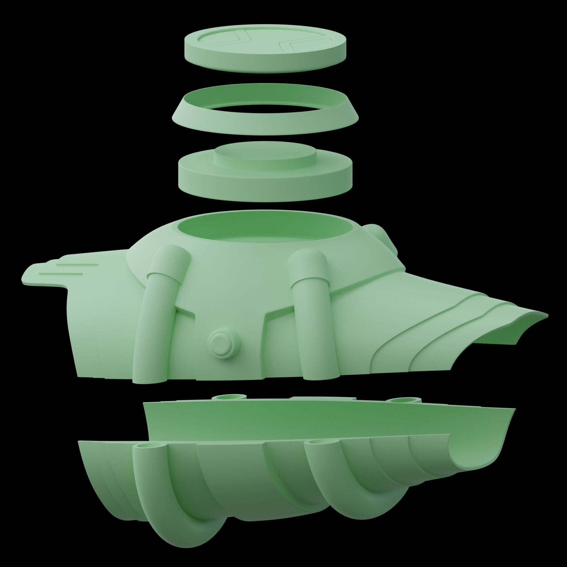 Ben 10,000 Omnitrix 3D Model – Wireframe