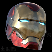 Motorized Mark 85 V5 Helmet 3D Print Model