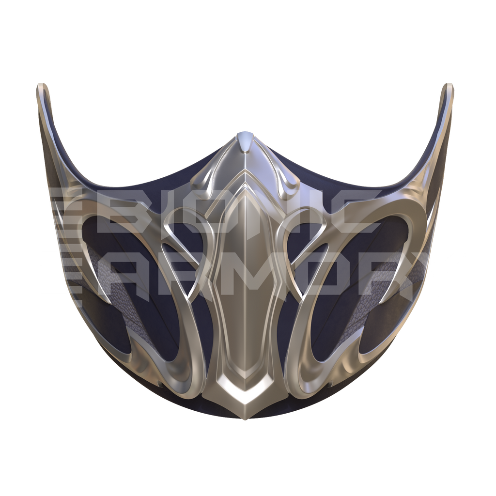 Ice Ninja Mask 3D Model – Wireframe