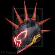 Cyber Webslinger Punk 2099 Helmet - MR Game 3D Model