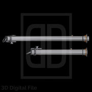 Double White Laser Swords - Star Wars 3D Models