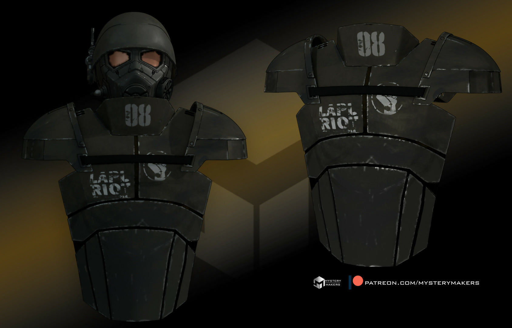 NCR Ranger armor Fallout – Wireframe