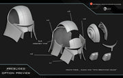 Space knight helmet