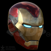 Motorized Mark 85 V5 Helmet 3D Print Model