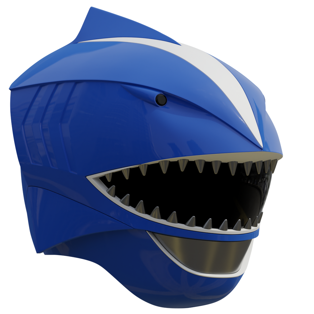 Power Rangers Wild Force Blue Ranger [3D Print Model] – Wireframe