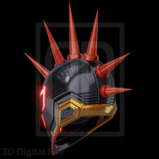Cyber Webslinger Punk 2099 Helmet - MR Game 3D Model