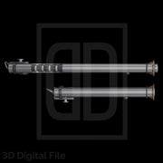 Double White Laser Swords - Star Wars 3D Models