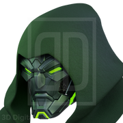 Doom 2099 Helmet - Marvel Rivals 3D model