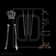 Wolf Berserk Claws 3D Model