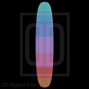 Shiny Cosmic Skater Board 3D Model