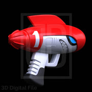 Red Android Blaster 3D Model