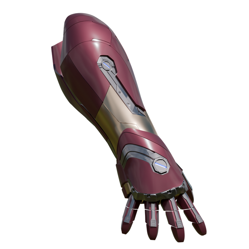 Iron Man Mk 46/47 Gauntlet Motorized 3d model – Wireframe