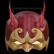 Devil Lawyer Flames Mask - MR Game 3D Model