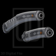 Double White Laser Swords - Star Wars 3D Models
