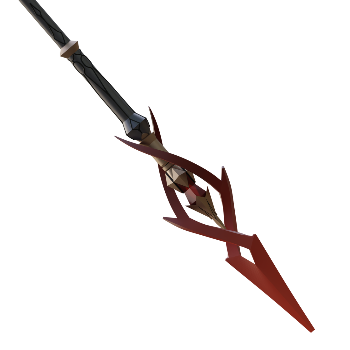 Crimson Moons Semblance from Genshin Impact – Wireframe