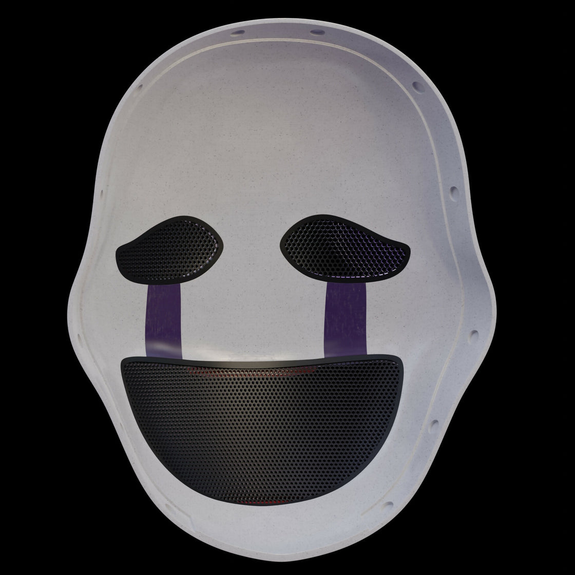 Puppet Mask - FNAF2 Movie 3D Model – Wireframe