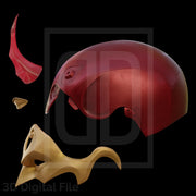 Devil Lawyer Flames Mask - MR Game 3D Model