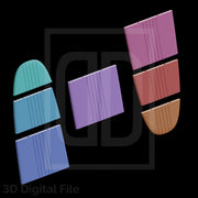 Shiny Cosmic Skater Board 3D Model