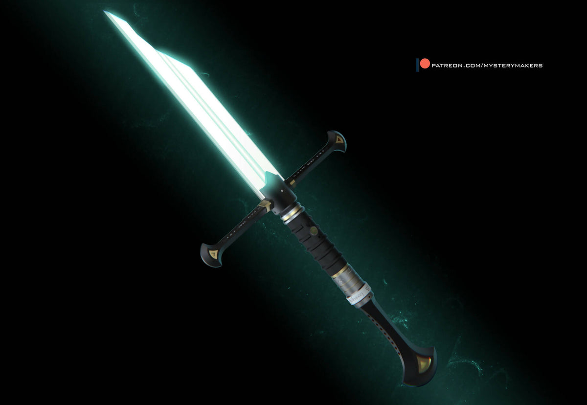 Fantasy laser sword – Wireframe